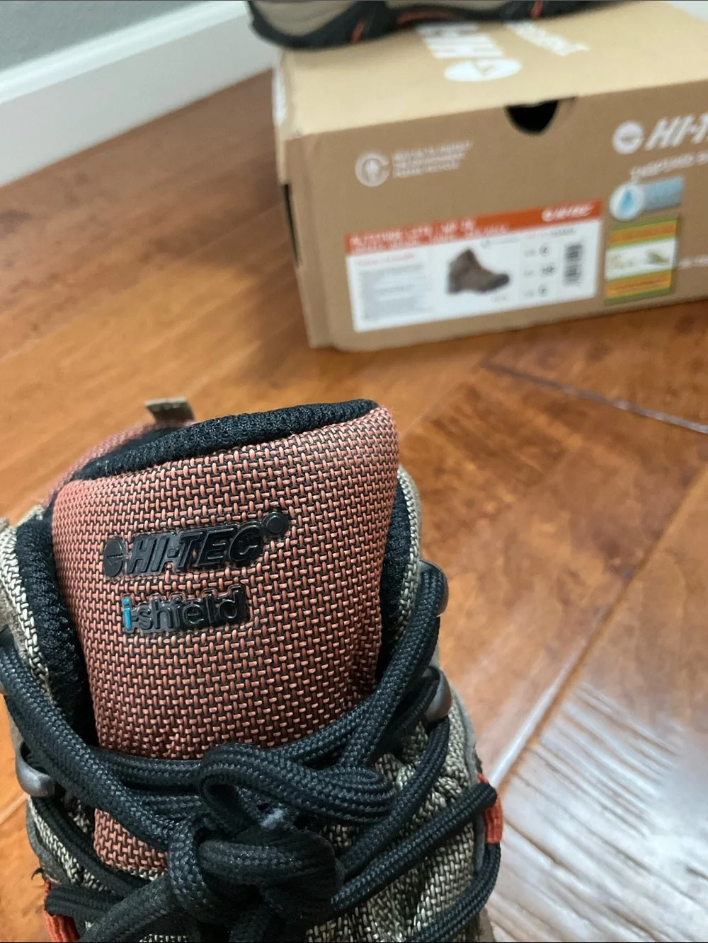 Hi-Tec Brown and Orange Trail Hiking Boots